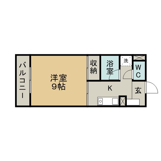 パレ・ドール大在Ⅱ 503号室 間取り図
