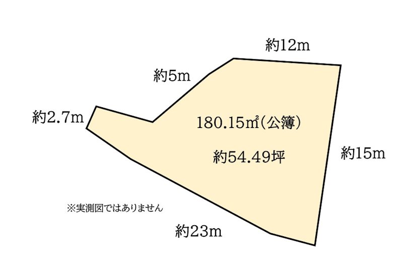 明磧町2丁目　土地 間取り図