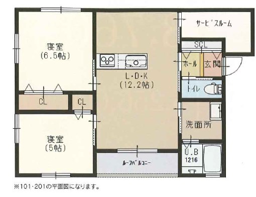 新築デザイナーズアパートメント　明磧RIVERAIN 間取り図