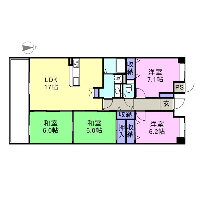 サンパティ高城 間取り図
