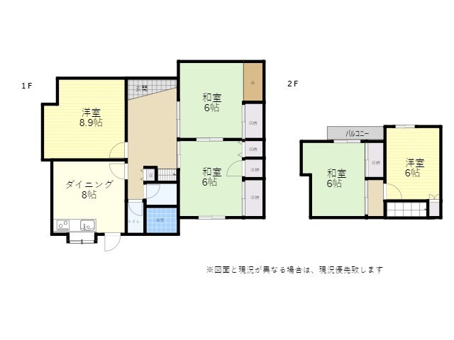 富士見が丘西3丁目　戸建 間取り図