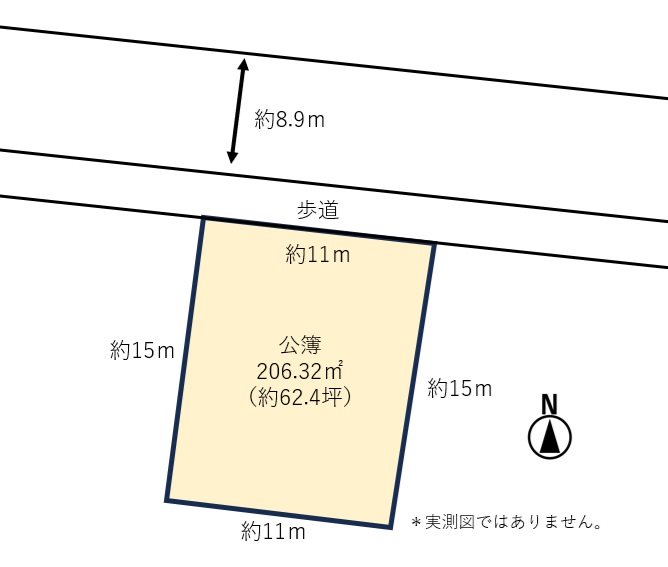 松が丘1丁目922番地7　土地　（古家有） 間取り図