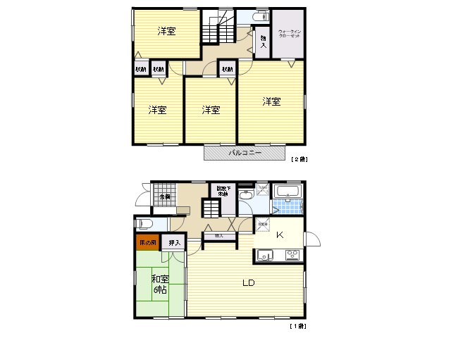 公園通り２丁目　戸建 間取り図