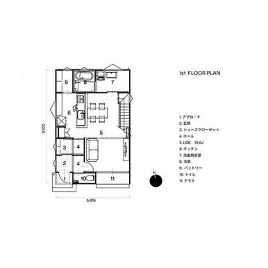 光吉2分譲住宅　MY2-2 間取り図