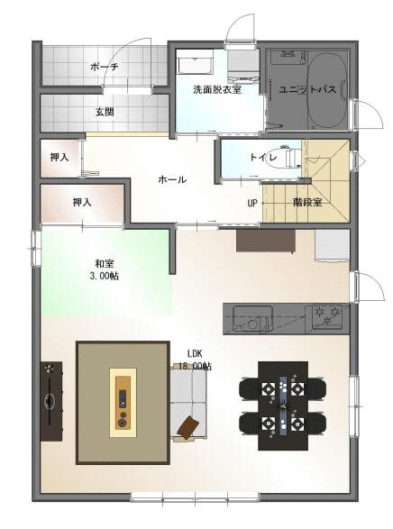 新築建売住宅　生石 間取り図