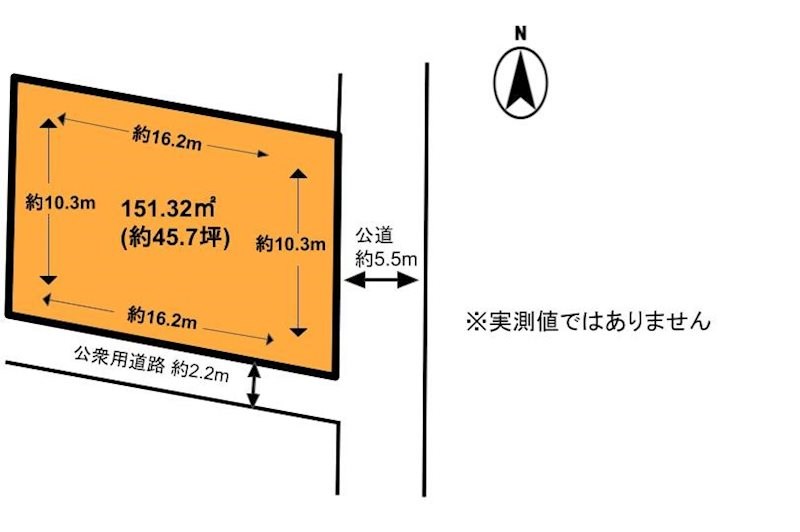 錦町2丁目　土地 間取り図