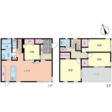 公園通り5丁目戸建 間取り図