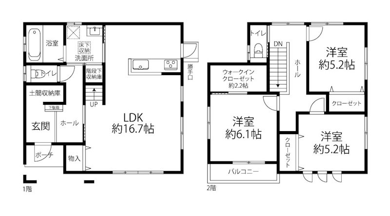 小池原1729-39　戸建 間取り図