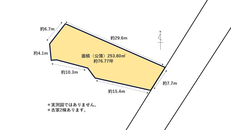 大道町4丁目　土地（古家有） 間取り図