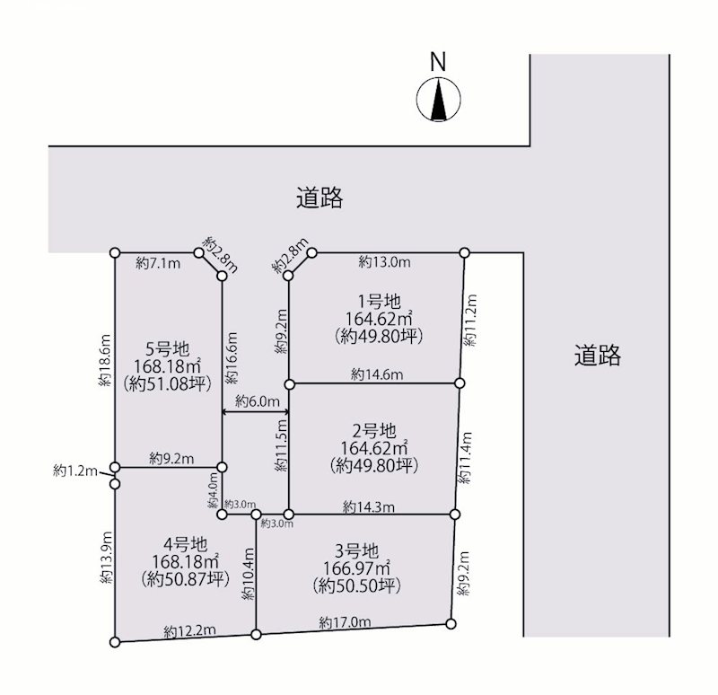 坂ノ市中央3丁目　土地　4号地 間取り図