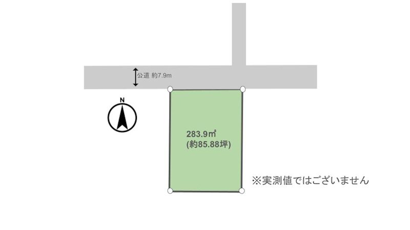 中津市角木新町240‐1　土地 間取り図