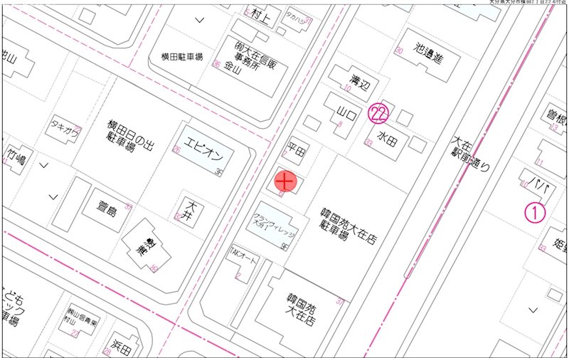 横田二丁目　 売地 間取り図