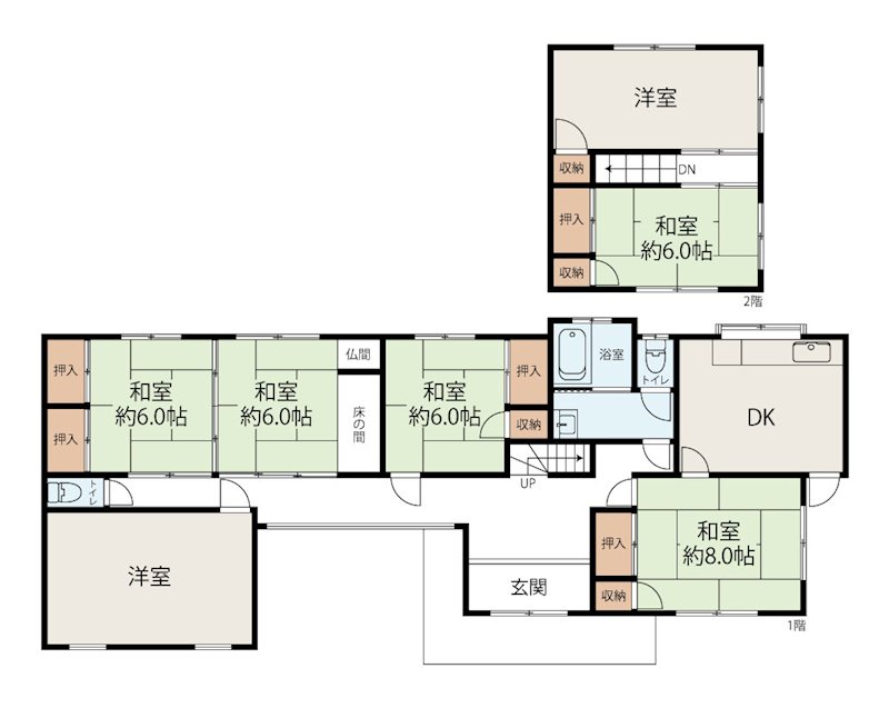 中津市中央町1丁目　戸建 間取り図