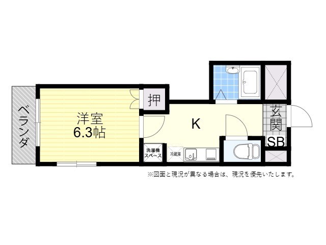 ダイアパレス佐野　506号 間取り図