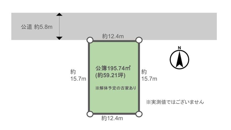 松が丘1丁目　土地 間取り図