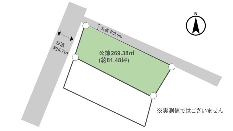 森町854番1　　売地  間取り図