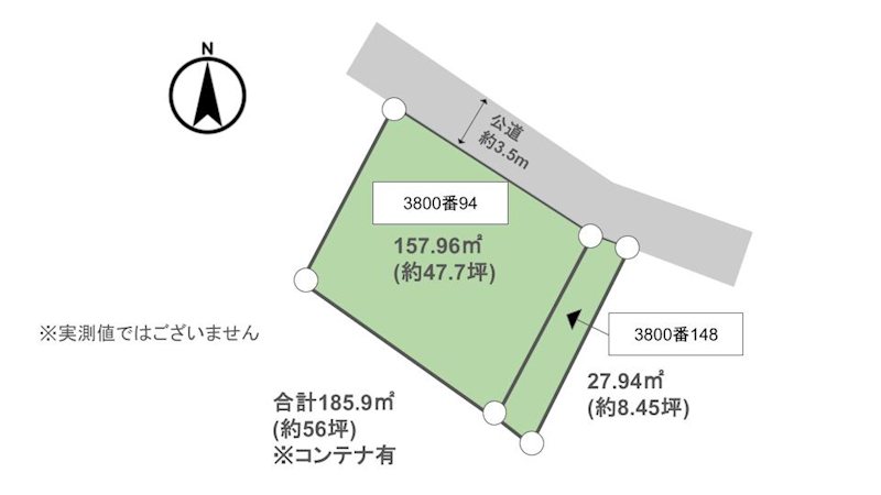 大分市志生木3800-94他　土地 間取り図