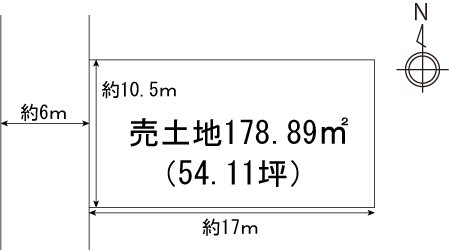 船井郡京丹波町実勢大平45番206　売土地 間取図・土地図