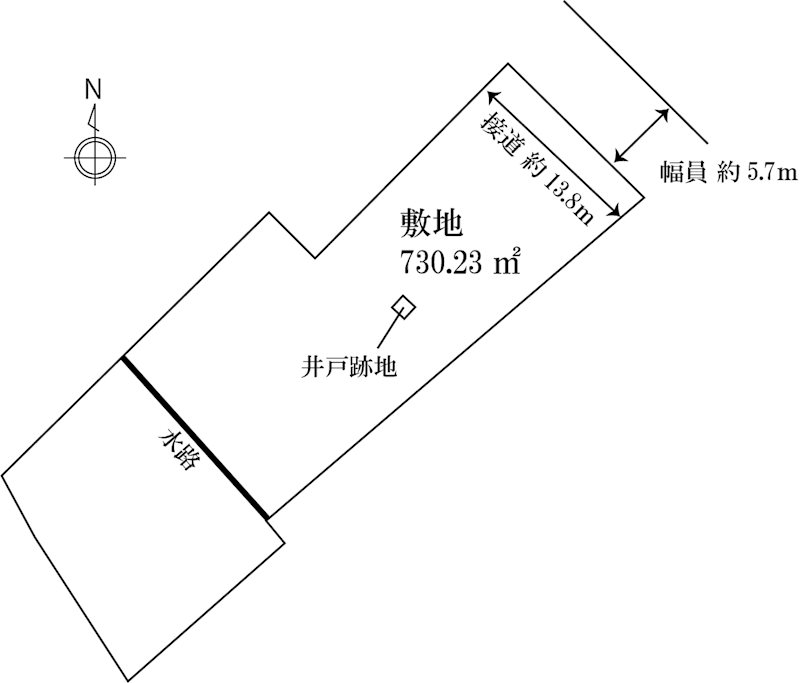 京都府亀岡市北町４５ 間取図・土地図