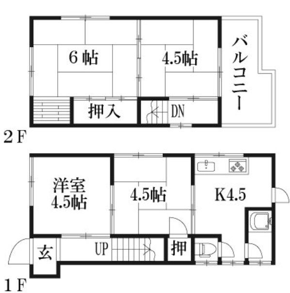 木津川市木津池田戸建 間取図・土地図