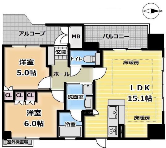 イーグルコート京都六角雅心庵 間取図・土地図