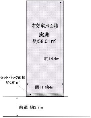 東山区一橋野本町61-6 土地 間取図・土地図