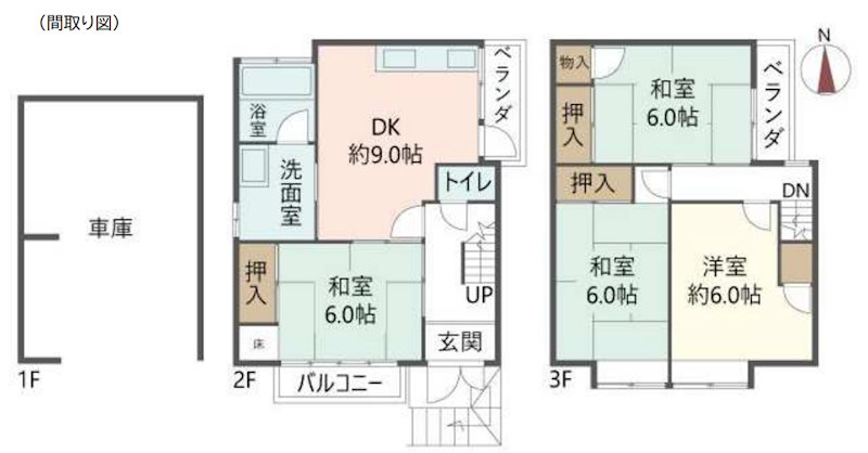 右京区太秦御所ノ内町19-46戸建 間取図・土地図