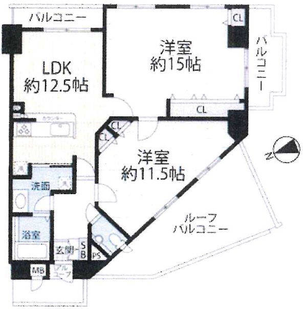 イーグルコート椥辻十条 間取図・土地図