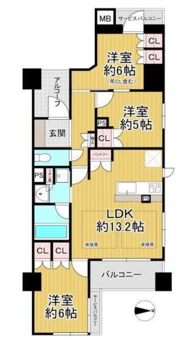 イーグルコート山科椥辻ステーションフロント 間取図・土地図