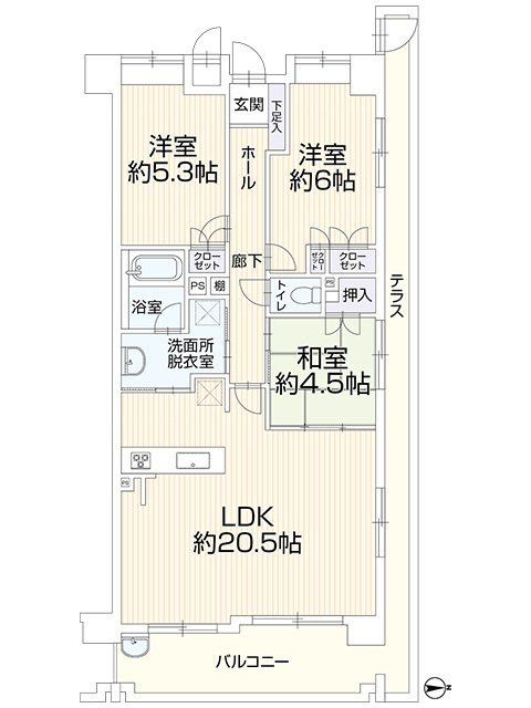 クレステージ桃山 間取図・土地図