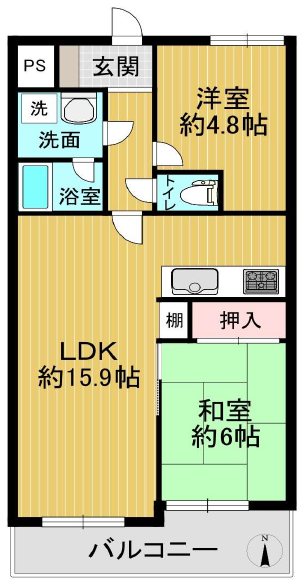 エルシティ桃山 間取図・土地図