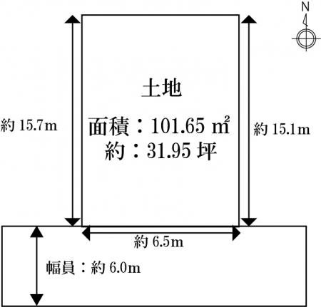 城陽市寺田深谷86-71 土地 間取図・土地図