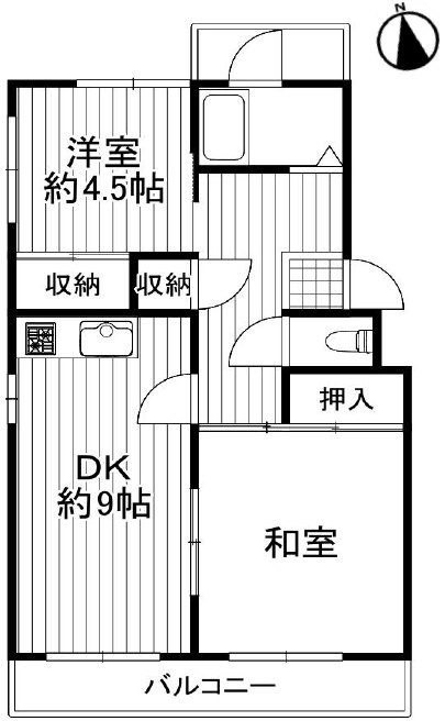 淀団地第一住宅 間取図・土地図