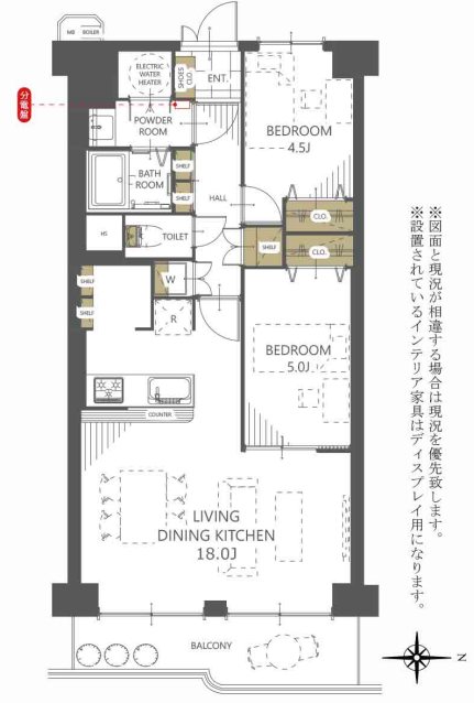 マンハイム五条 間取図・土地図