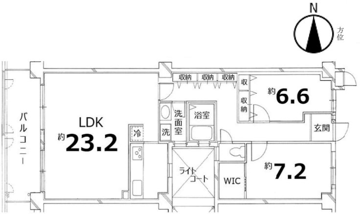 サンシティ桂坂壱番館 間取図・土地図