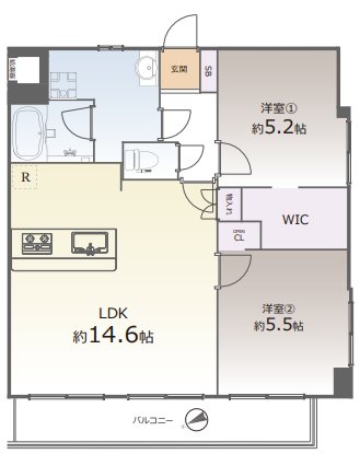 インペリアル上桂 間取図・土地図