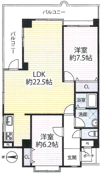 パークテラス桃山 間取図・土地図