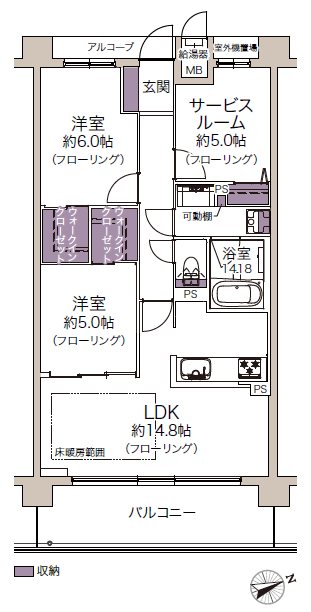 エスリード醍醐 間取図・土地図