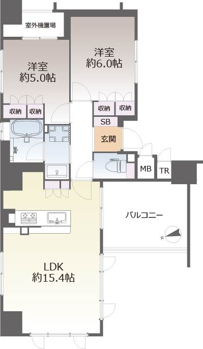 イーグルコートラ・ヴァン御池 間取図・土地図