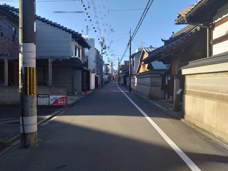 京都市上京区寺之内通大宮一丁西入下る聖天町3番地、3番地1 現地写真（前面道路含む現地写真）