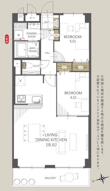 山科不二サンハイツ 間取図・土地図