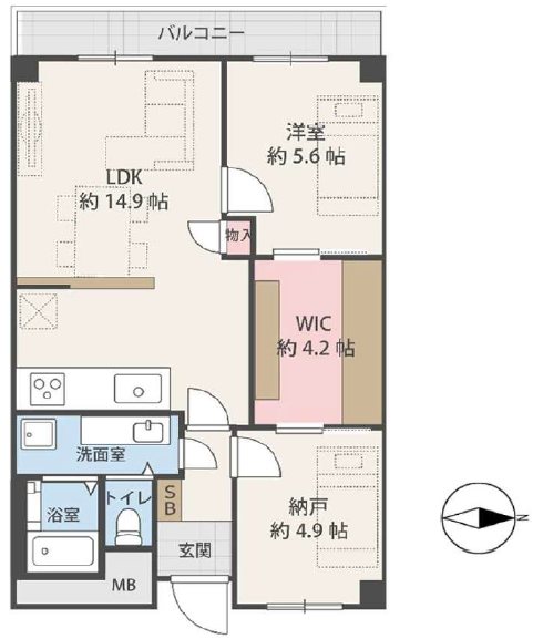 進和山科ハイライフ 間取図・土地図