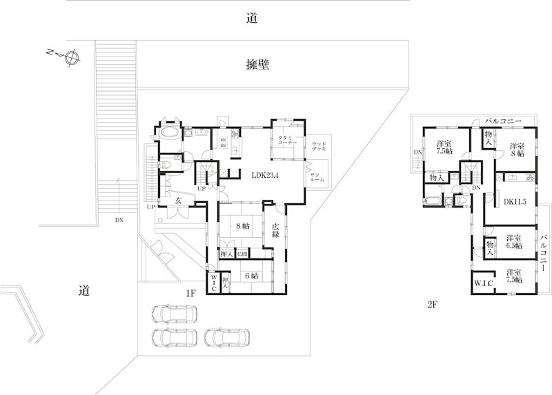 京都府宇治市平尾台３丁目10-9 間取図・土地図