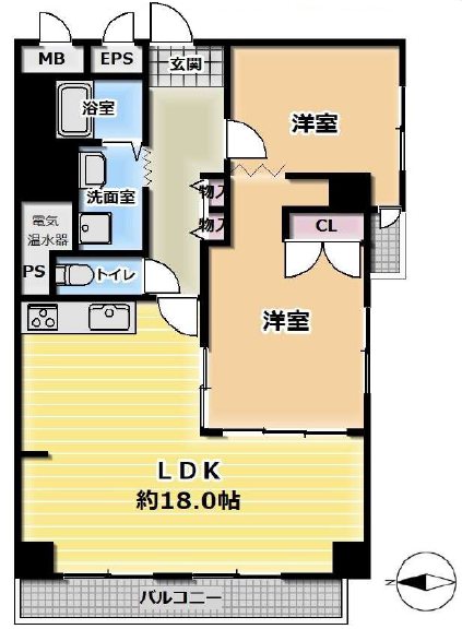 パレス山科 間取図・土地図