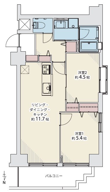 グレーシアス堀川  間取図・土地図