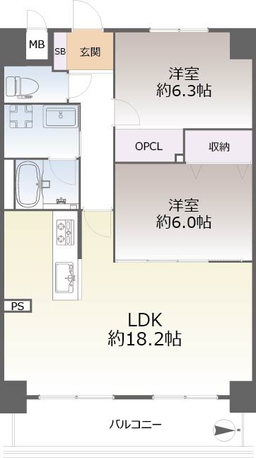 アルモード醍醐 間取図・土地図