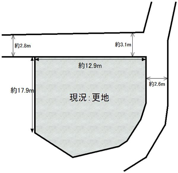 大阪府堺市中区陶器北 間取図・土地図