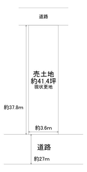 堺市北区百舌鳥西之町2丁　売土地 間取図・土地図