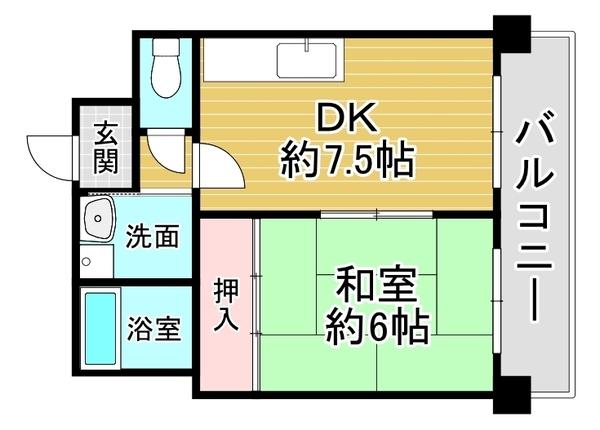 朝日プラザ堺 間取図・土地図