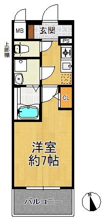 エスリード京橋グランテラス 間取図・土地図